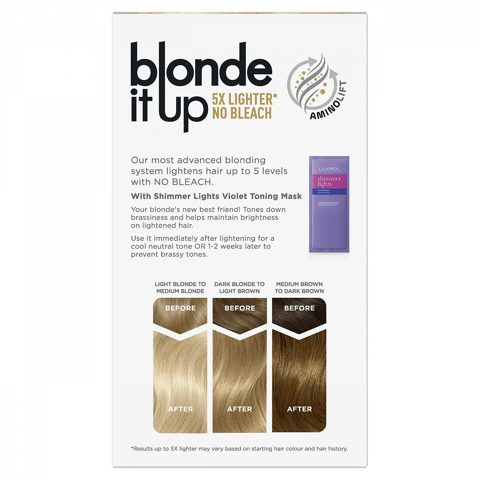 Стійка фарба для волосся Clairol Blonde It Up Platinum Blonde, фото №2