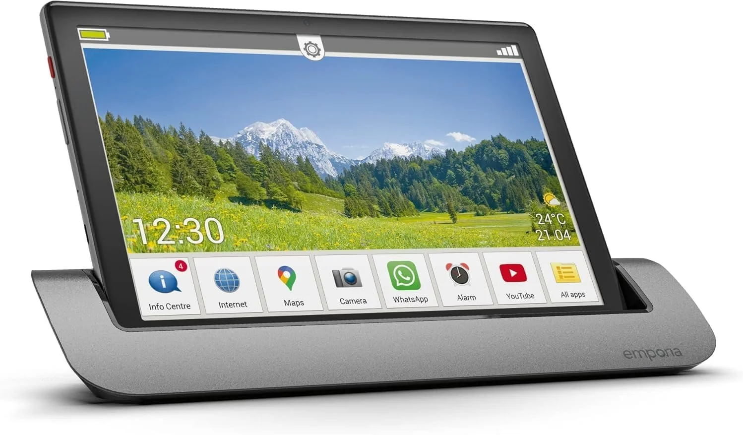 Планшет 10.1" Full HD Emporia TAB1 4/32GB 4G 1-SIM 8 ядер Android 11 5000 mAh Сірий, фото №1