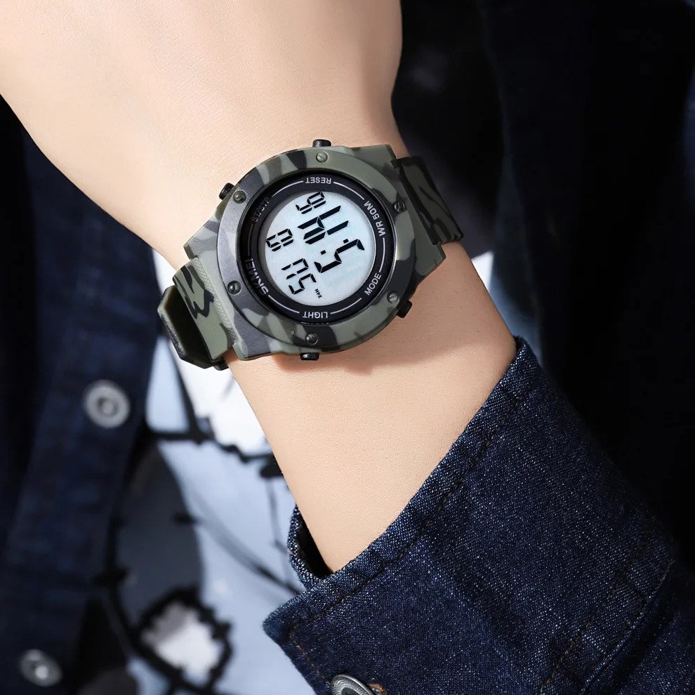 Годинник Skmei 1772 Camo Green-White, фото №3