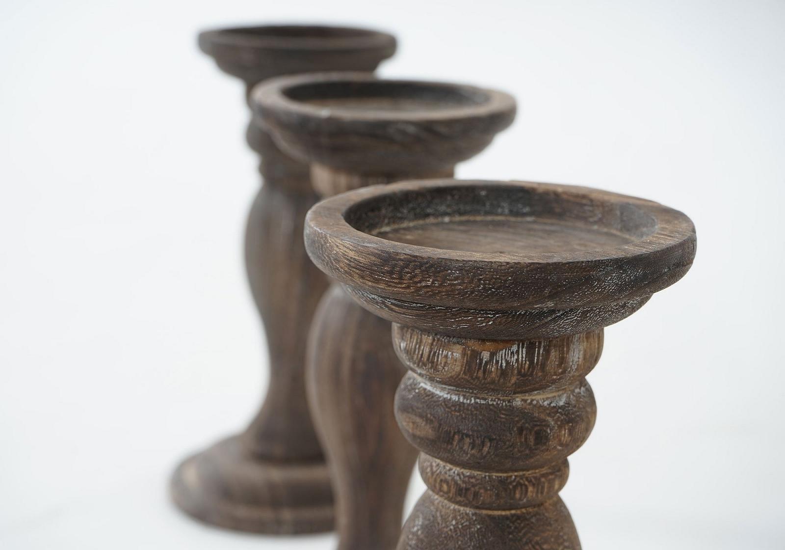 Набір T361 Підсвічники Висота 24 см Коричневий, фото №4 Набір T361 Підсвічники Висота 24 см Коричневий, фото №4