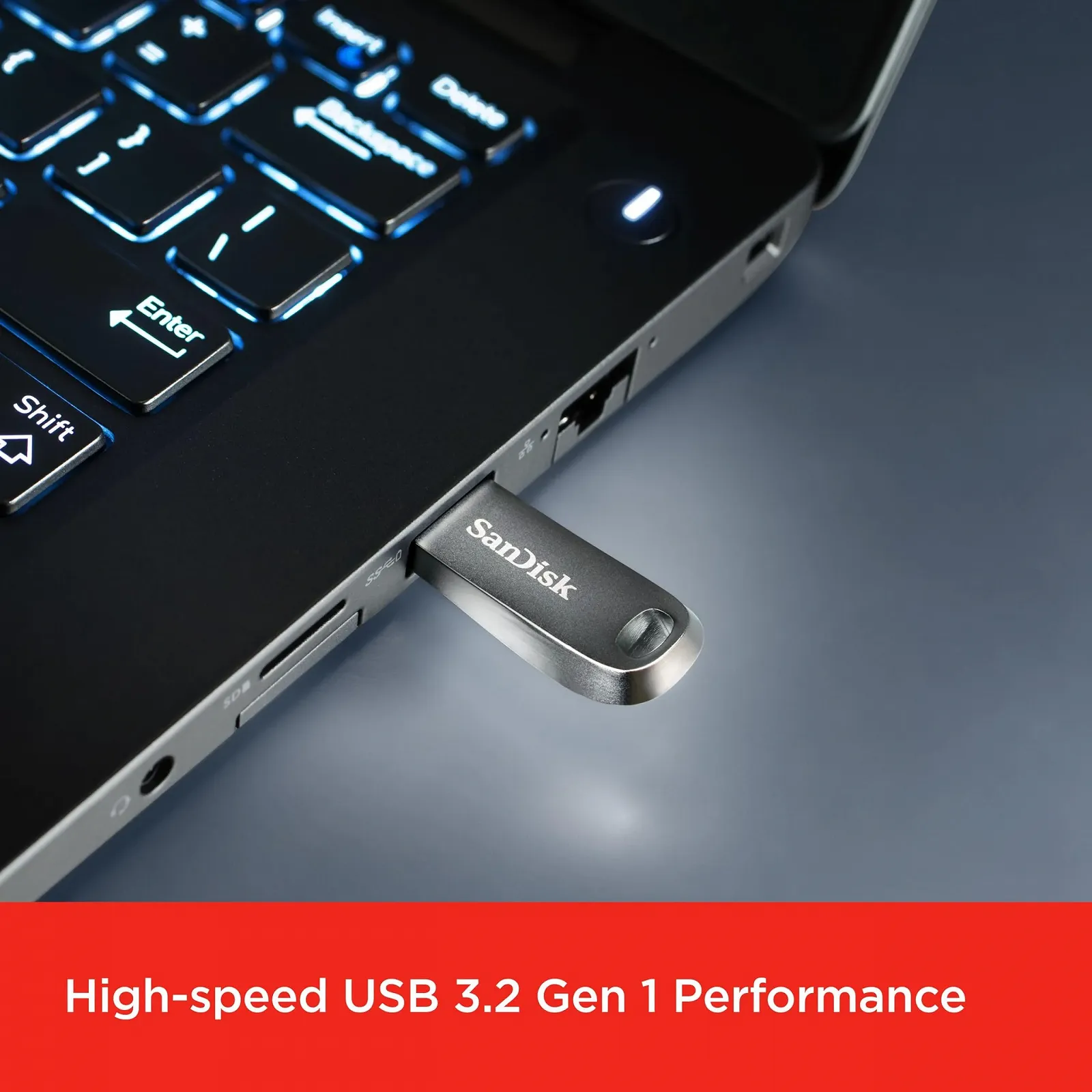 USB-накопичувач SanDisk Ultra Luxe 1ТБ USB 3.2 Gen 1 400МБ/с, фото №3 USB-накопичувач SanDisk Ultra Luxe 1ТБ USB 3.2 Gen 1 400МБ/с, фото №3