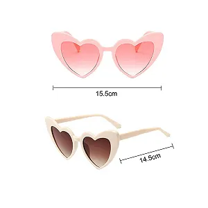 Солнцезащитные Очки Сердце Ретро LSYYSL, 3 шт synthetic.ua - Фото 1