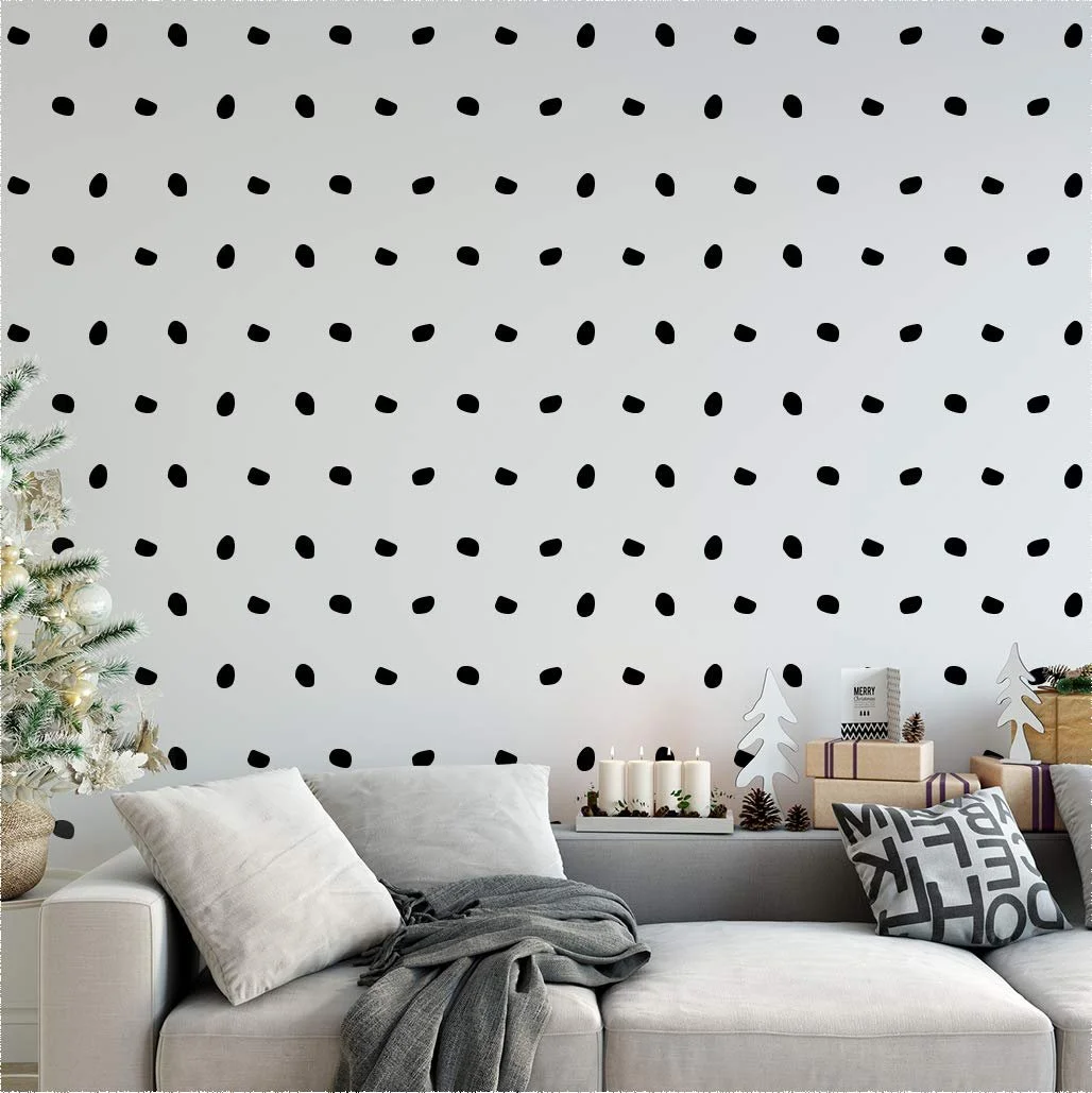 Наклейка на стіну 168 x Black London Spots Decorative Removable Vinyl Чорний, фото №4 Наклейка на стіну 168 x Black London Spots Decorative Removable Vinyl Чорний, фото №4