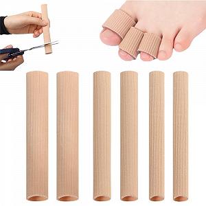 Захист для пальців ніг 6 штук 3 розмірів, м'яка тканина, можна обрізати - Фото 1