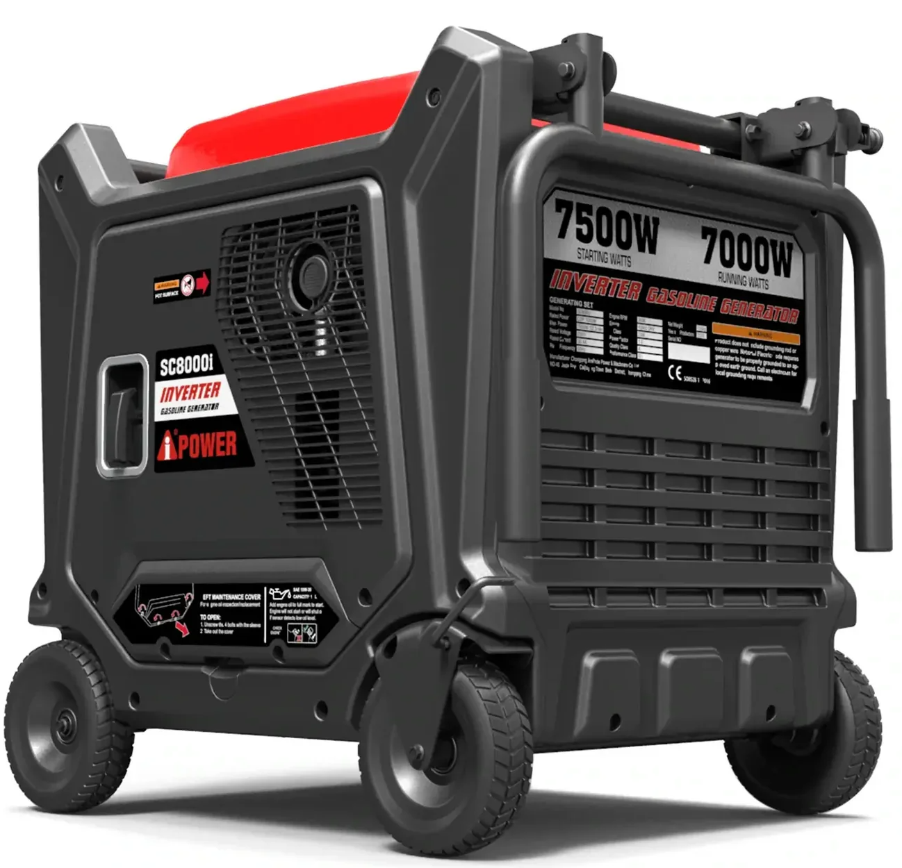Инверторный бензиновый генератор A-iPower SC8000i 7,5 кВт дистанционный старт / тихий, фото №3