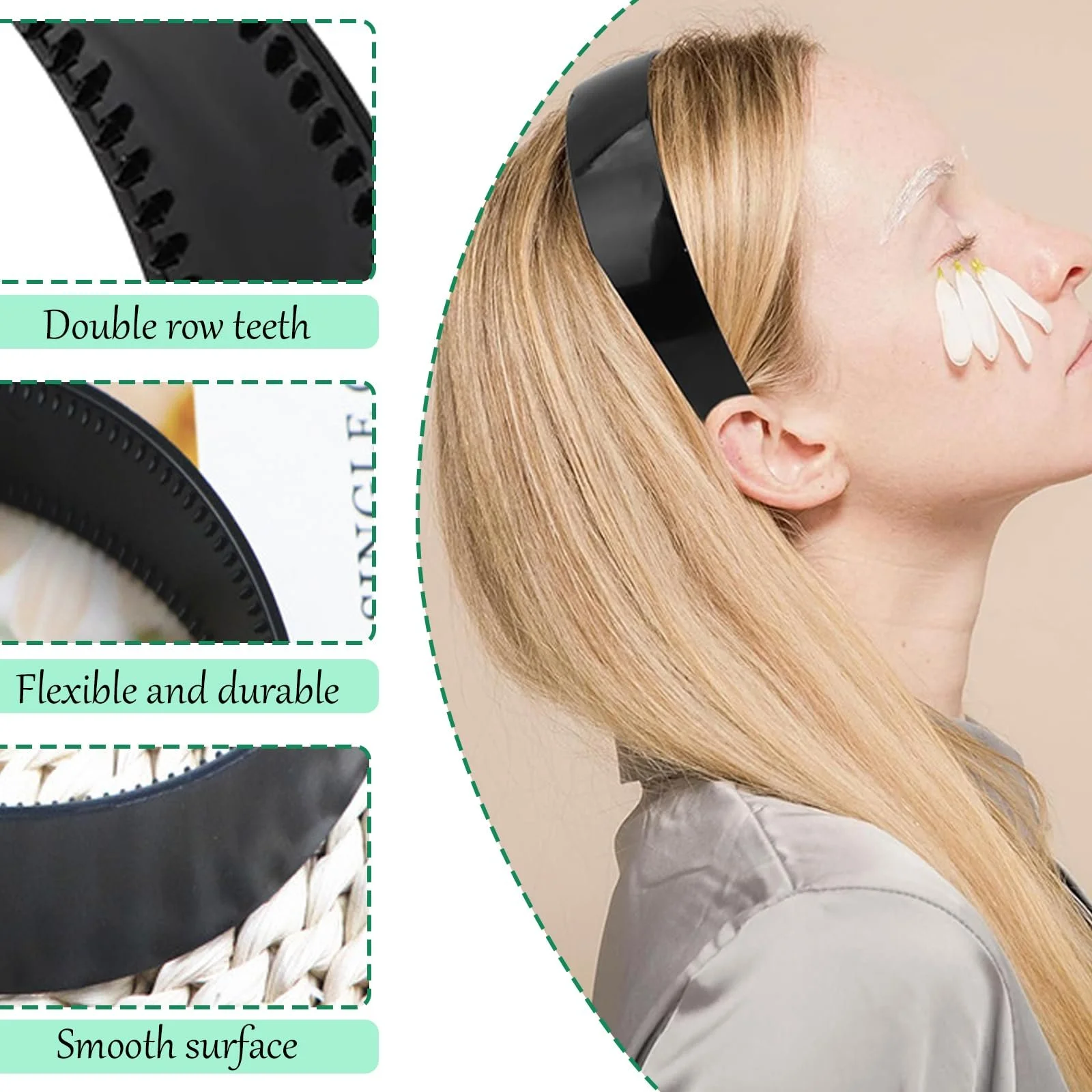 Обруч Черный Пластиковый, фото №3