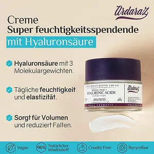 Крем для обличчя Ardaraz Moisturising Зволожувальний З гіалуроновою та поліглутаміновою кислотами Антивіковий synthetic.ua - Фото 1