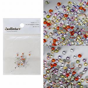 Стрази Плоскі Круглі Кристалічні Стрази для Нігтів, 50 шт synthetic.ua - Фото 1