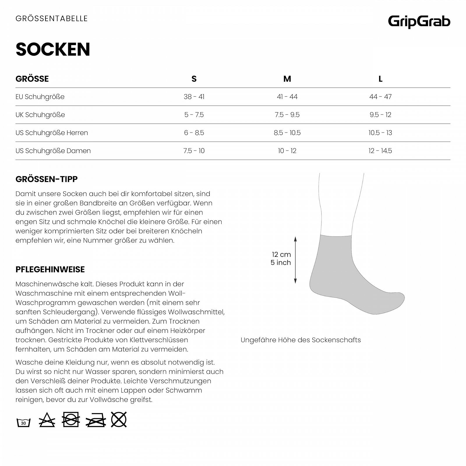 Велосипедні шкарпетки GripGrab Merino Wool Regular Cut, фото №6