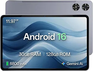 Планшет 12" 2K SVITOO P108 6+18/128Gb 8 ядер Android 15 8800 mAh Чорно-сірий - Фото 1