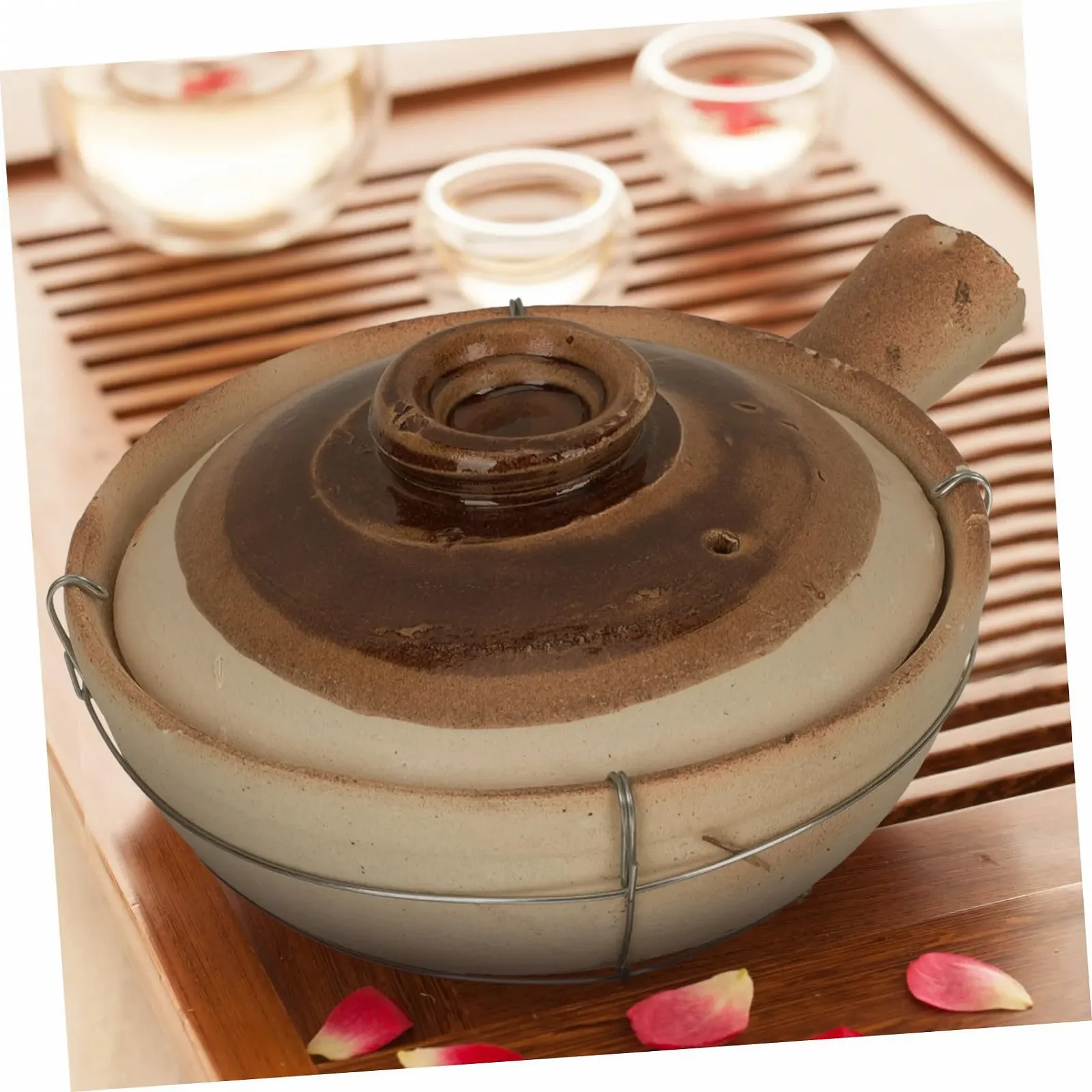 Горшок для приготовления Cabilock Глиняный с ручкой Термостойкий, фото №2