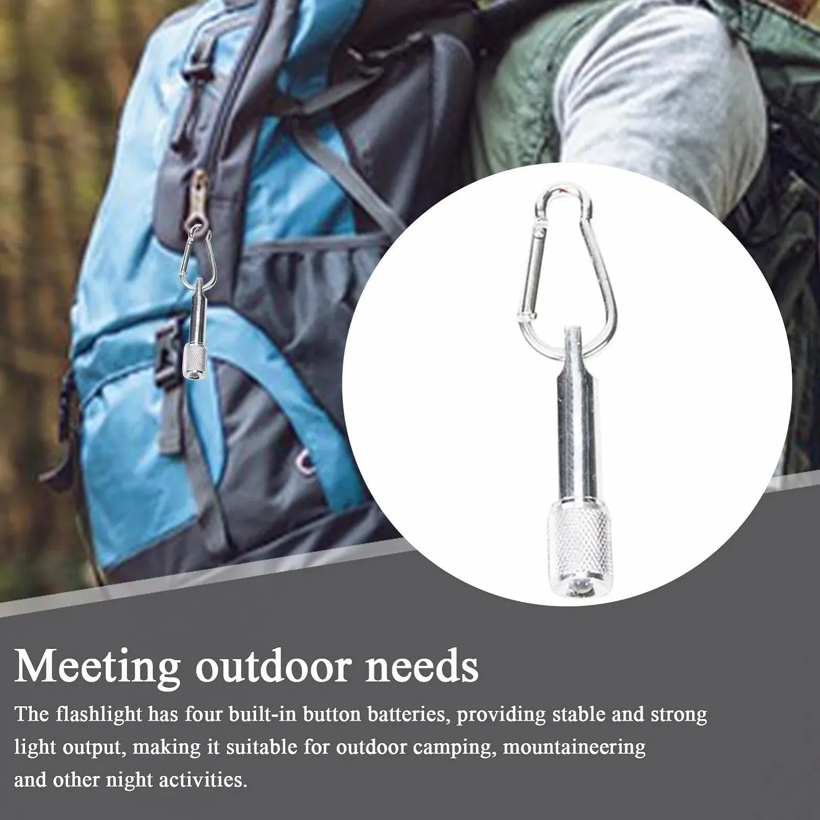 Ліхтарик-брелок Gérique Кишеньковий для собак, для походів, кемпінгу та прогулянок, фото №3