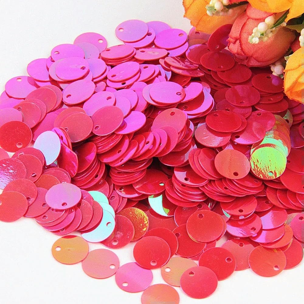 Паєтки Плоскі Круглі Великі 15мм ABred 50г, фото №1