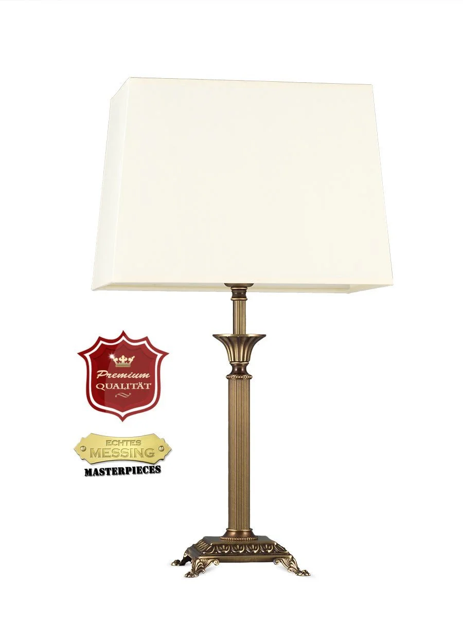 Настільна лампа 403775/6 в стилі модерн, антична латунь, 1xE14 Жовтий прямокутний, фото №2