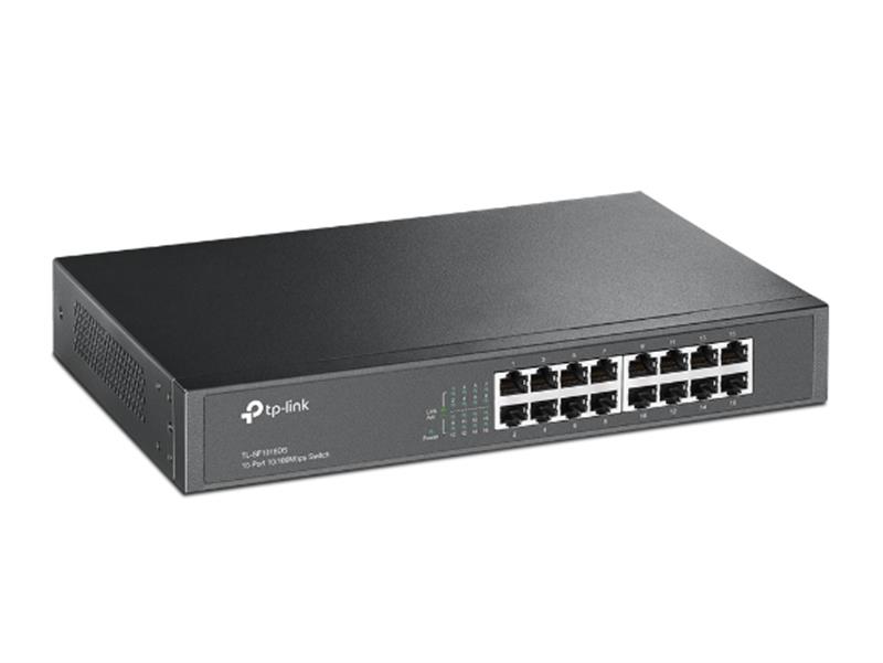 Коммутатор TP-Link TL-SF1016DS 16xFE металу, фото №3