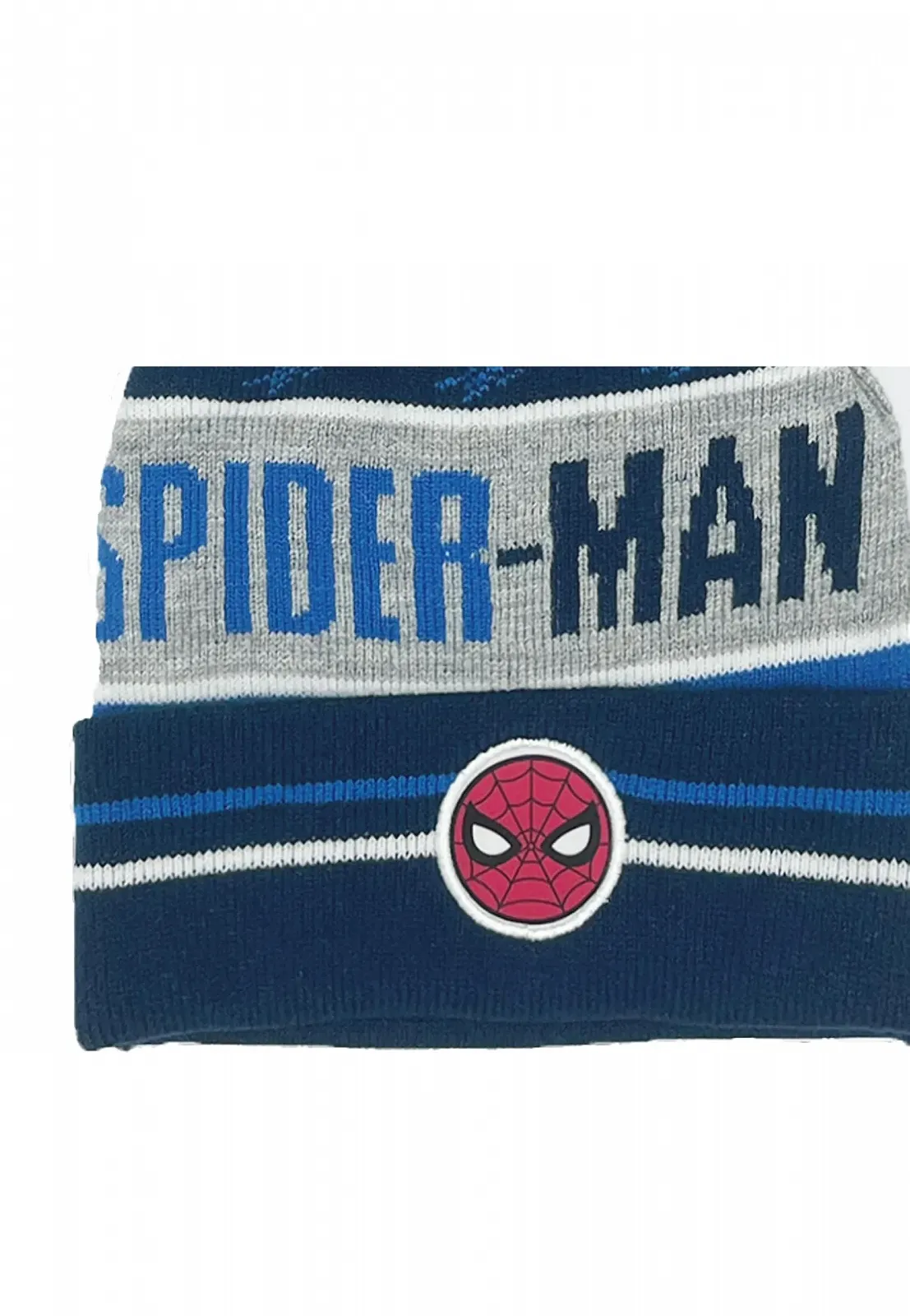 Дитяча шапка з помпоном Людина-павук Spidey Spider-Man, синя, фото №3