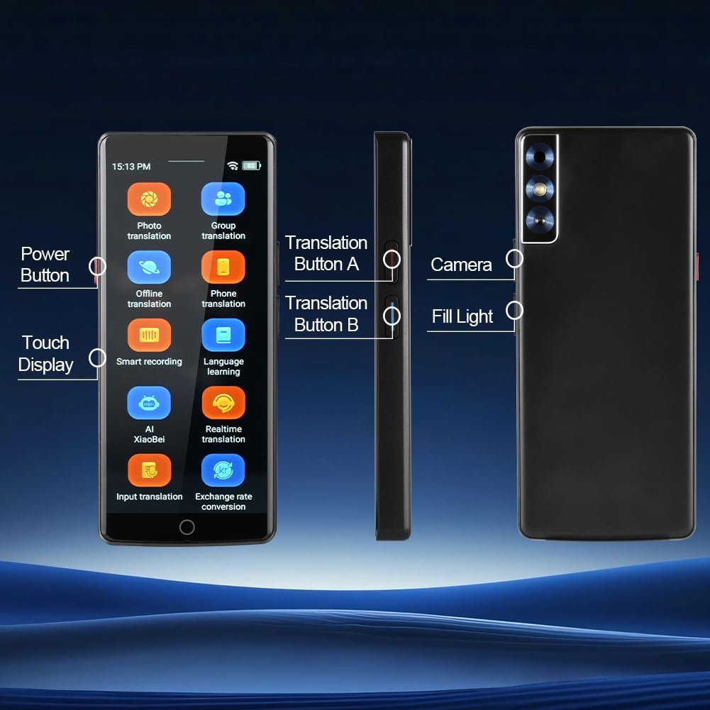 Переводчик OFFCUP A50 Голосовой, 139 языков Двухсторонний с голосовым выводом, фото №3