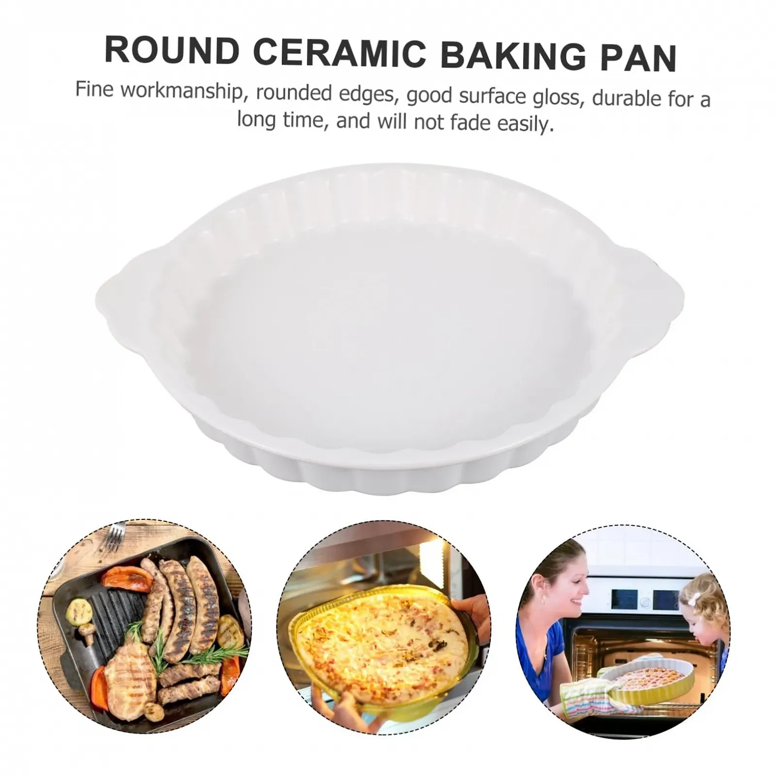 Форма для запекания керамическая с ручками Ретро дизайн, фото №8 Форма для запекания керамическая с ручками Ретро дизайн, фото №8