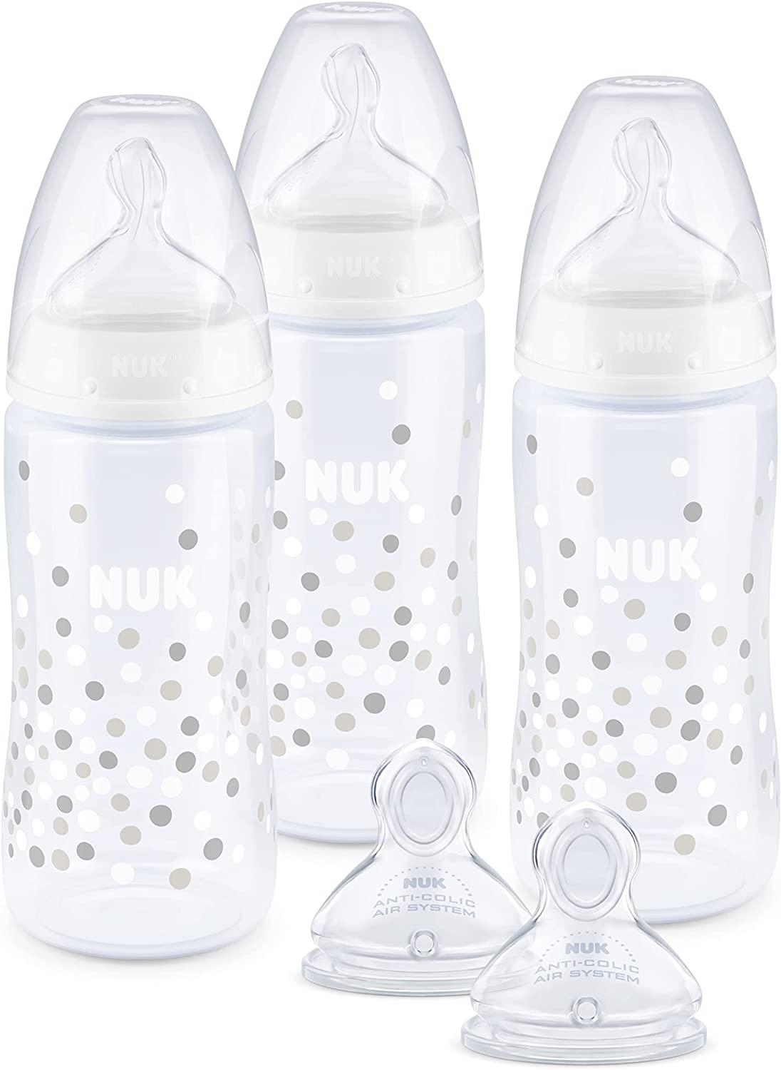 Набір пляшечок для годування NUK First Choice+ 0-6 міс 300мл 3 шт., фото №1
