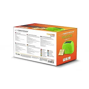 Тостер Esperanza SMILEY EKT003 750 Вт ціна на synthetic.ua - Фото 1 Тостер Esperanza SMILEY EKT003 750 Вт synthetic.ua - Фото 1