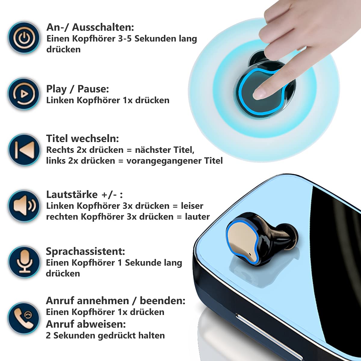 Bluetooth Навушники-вкладиші Сумісність з Samsung Galaxy A15 A25 A35 A55 A05 A13 A14 A22 A23 A32 A33 A34 A42 A52 A53 A54 A72 A73 A04 5G Стерео LED дисплей Бездротова гарнітура Зарядний бокс, фото №7 Bluetooth Навушники-вкладиші Сумісність з Samsung Galaxy A15 A25 A35 A55 A05 A13 A14 A22 A23 A32 A33 A34 A42 A52 A53 A54 A72 A73 A04 5G Стерео LED дисплей Бездротова гарнітура Зарядний бокс, фото №7