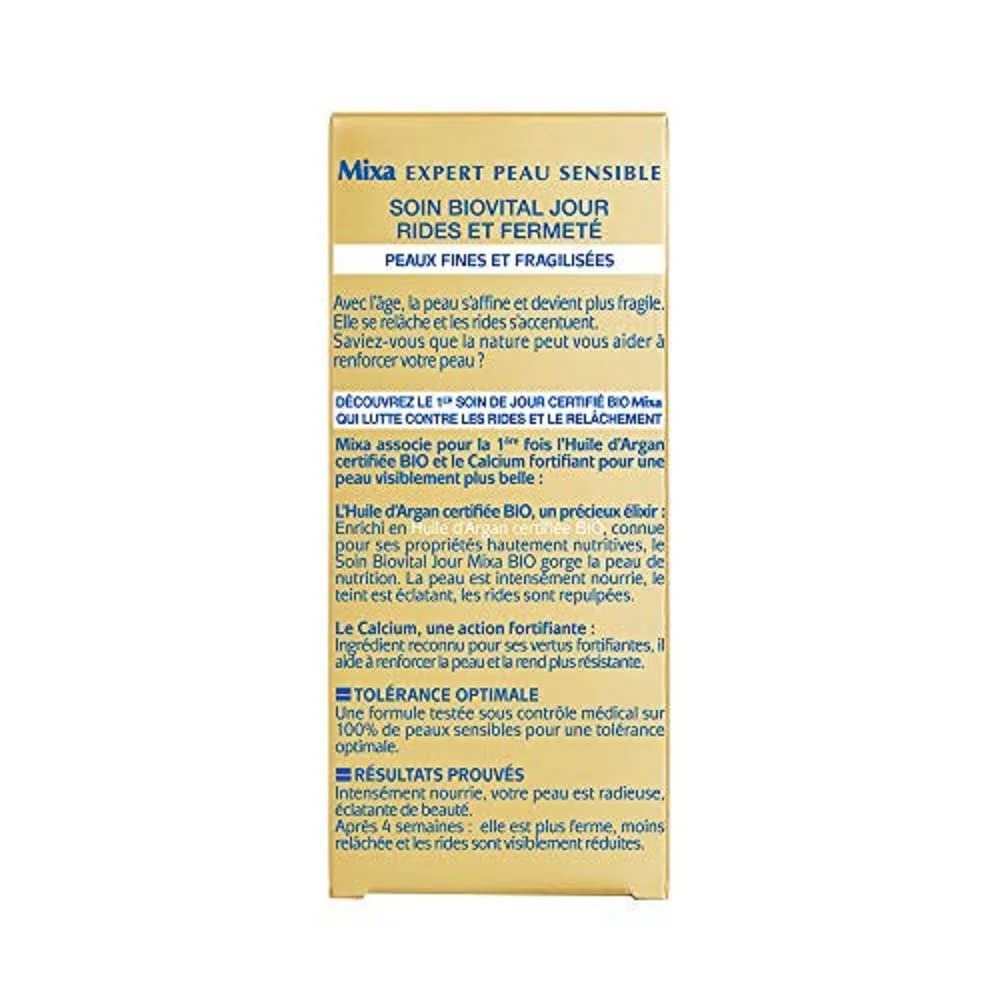 Денний крем MIXA Biovital BIO проти зморшок та в'ялості 50 мл, фото №4 Денний крем MIXA Biovital BIO проти зморшок та в'ялості 50 мл, фото №4