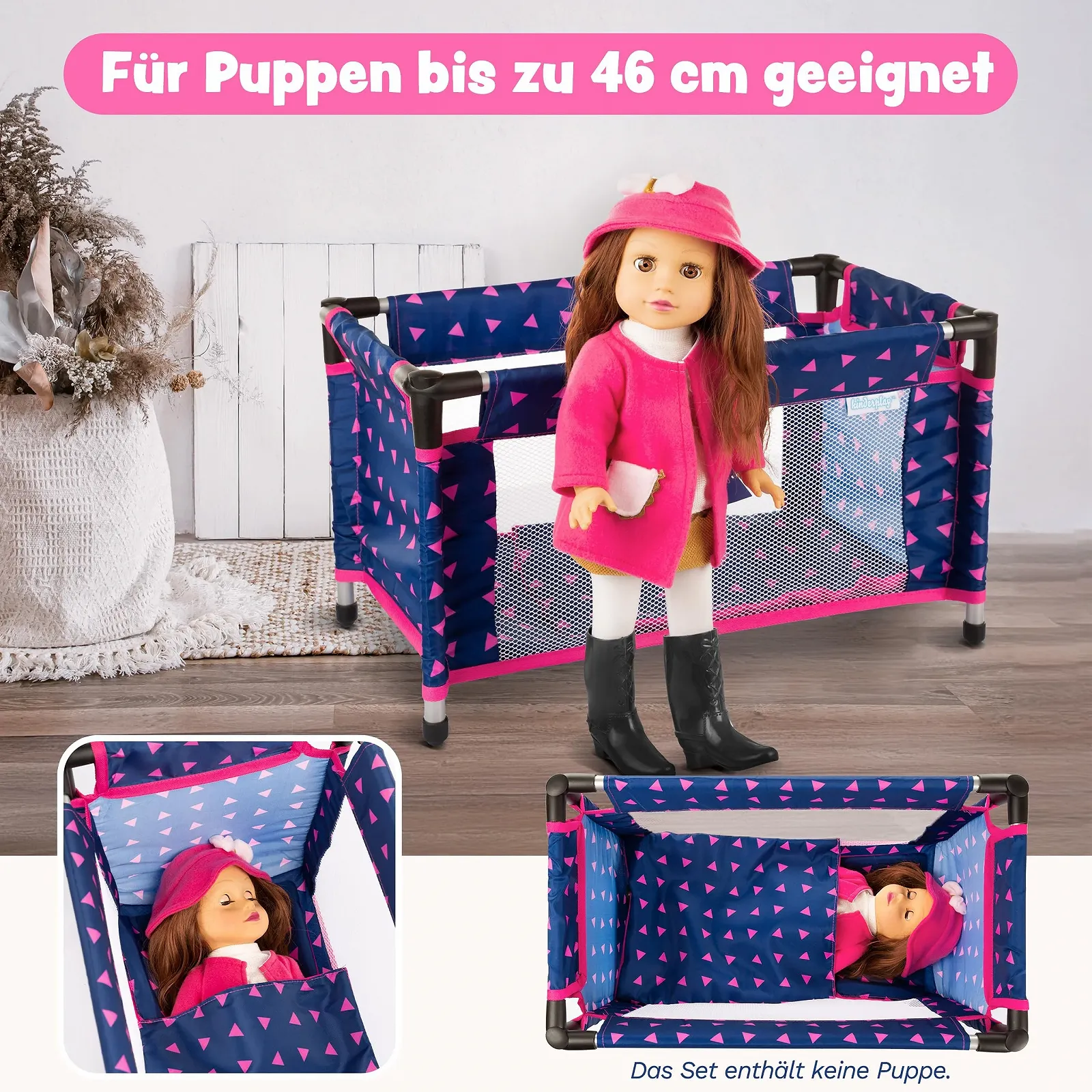 Ліжко для ляльки Kinderplay Модель KP0400T 43 см, фото №3