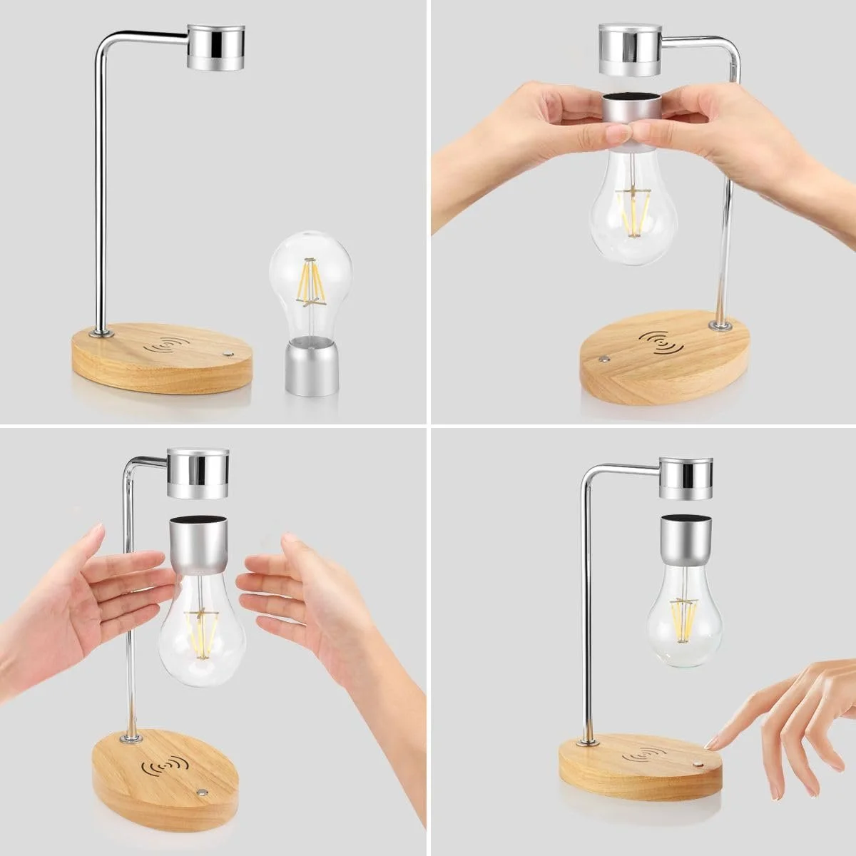 Настільна лампа UVEHAS Magnetic Floating LED з бездротовою зарядкою, фото №5