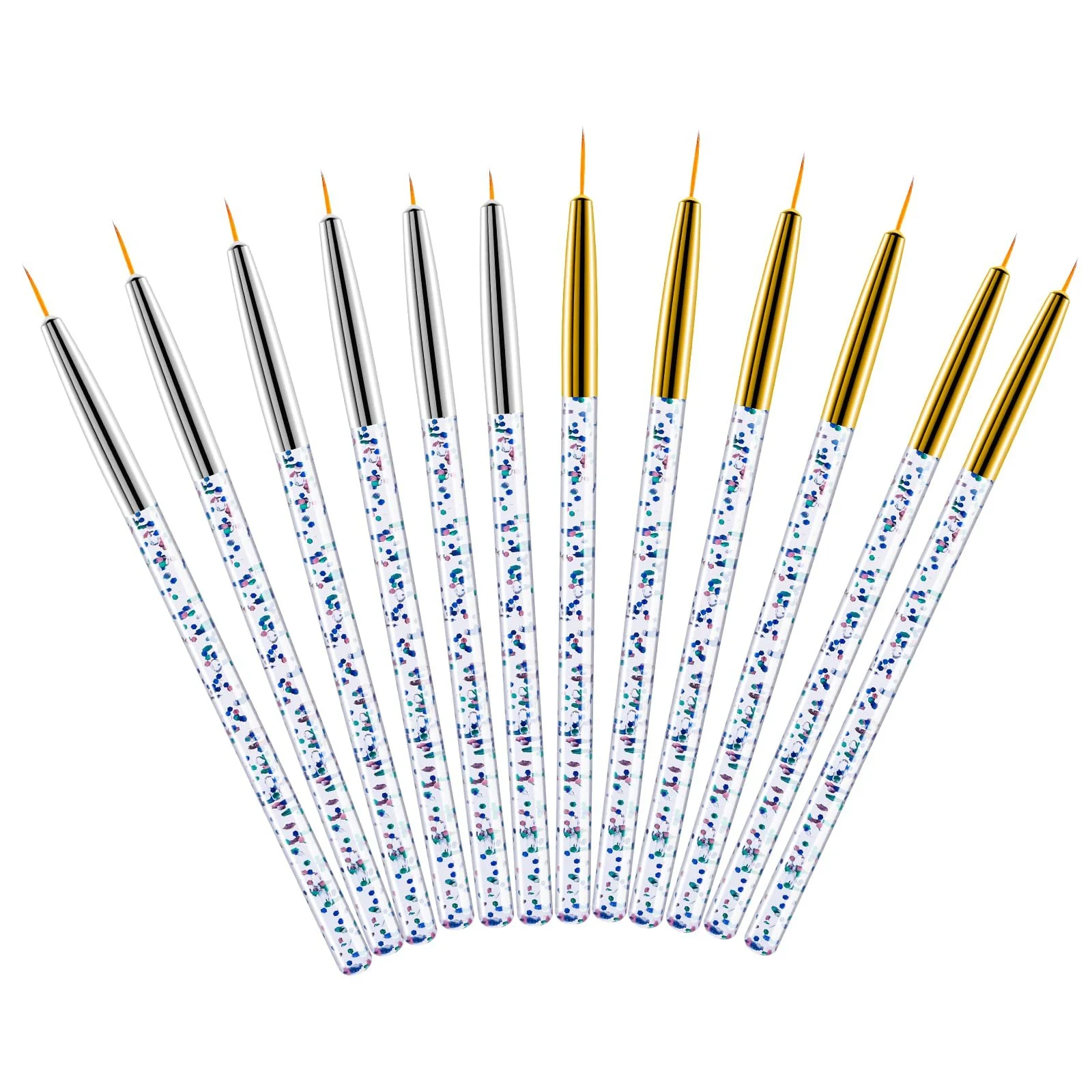 Набор WLLHYF 12 шт Тонкий Кисти для подводки глаз, фото №1