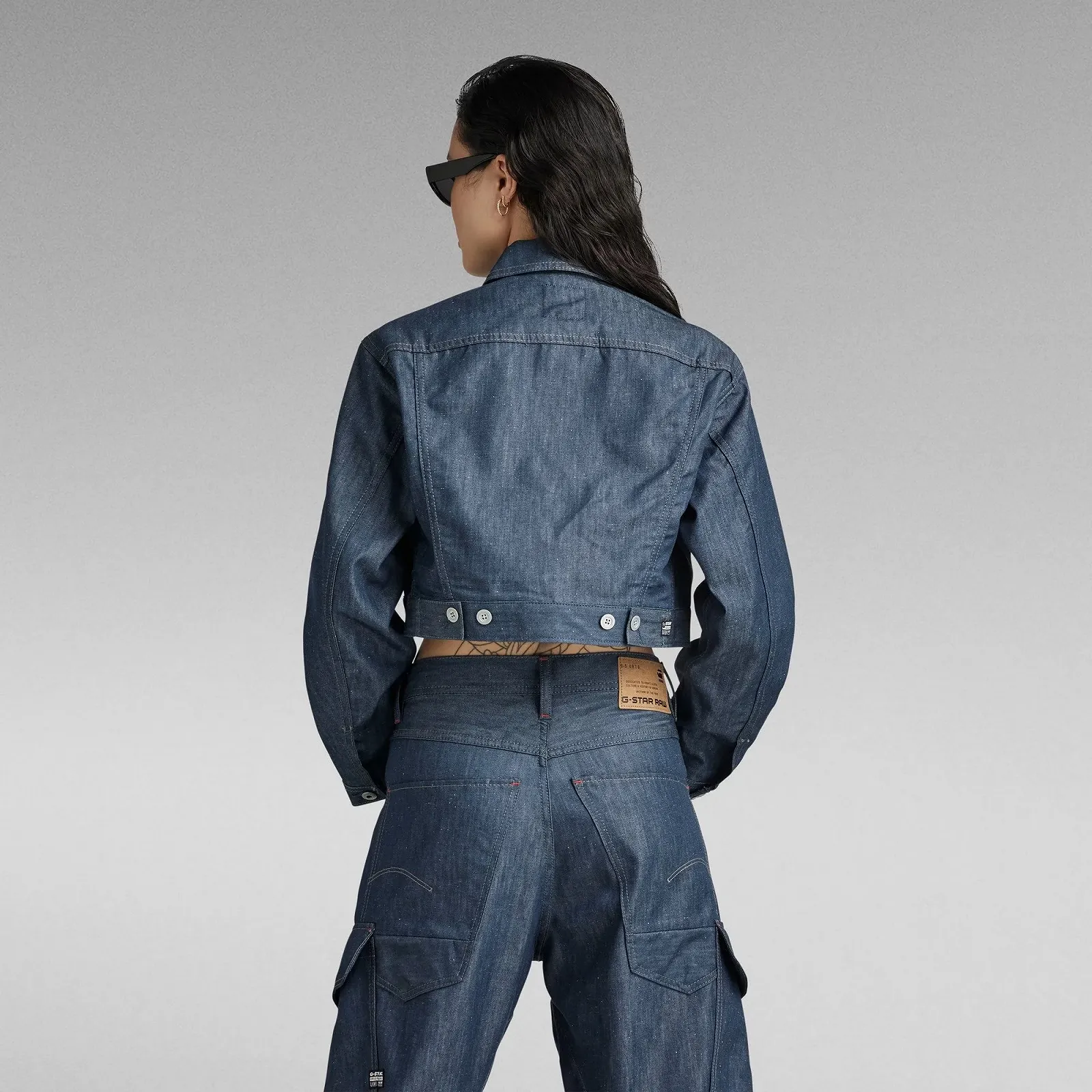 Жіноча джинсова куртка G‑Star Cropped Denim Jacket oversized-fit - S, фото №3