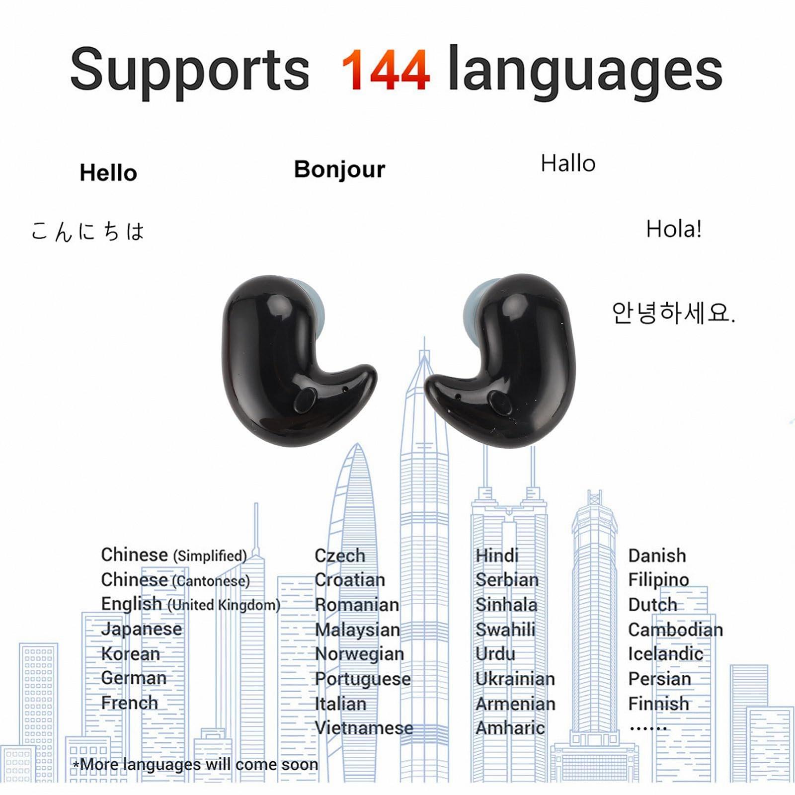 Навушники-перекладачі Чорний, фото №4