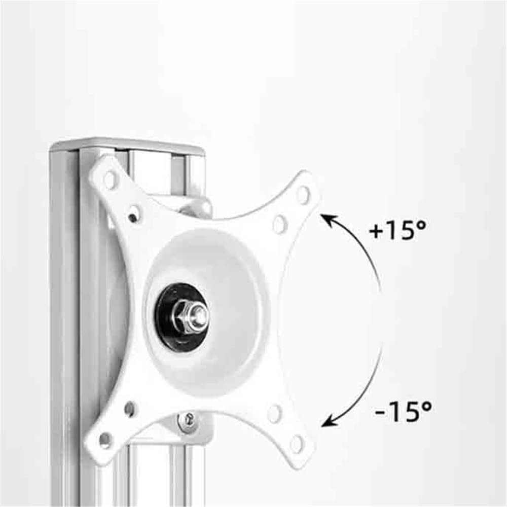 Настінна стійка для монітора з двома кронштейнами для двох моніторів 15" - 24" з підставкою для клавіатури та миші, регульовані кронштейни, фото №4