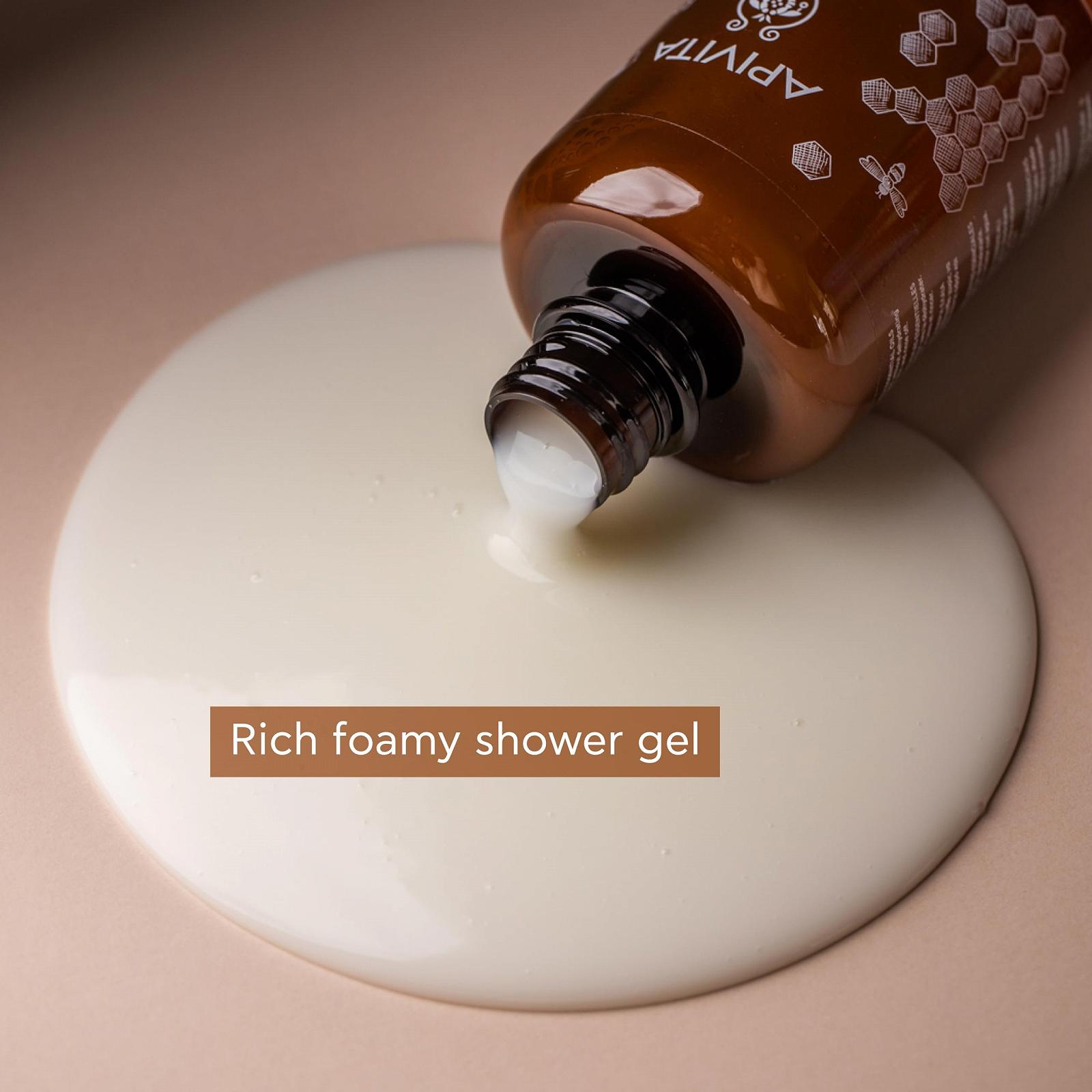 Гель для душа Apivita Royal Honey с медом и эфирными маслами 500 мл, фото №6