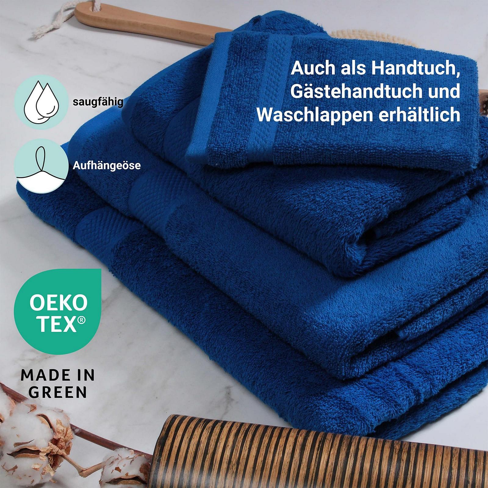 Набір рушників DoubleDry 70 x 140 см 100% бавовна 500 г/м² 6 шт. Blue, фото №6