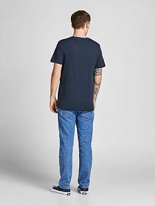 Футболка JORBRADY TEE SS CREW NECK SN 12205503- Blazer-Fit:STD/SOLID Jack&Jones Темно-синій S synthetic.ua - Фото 1