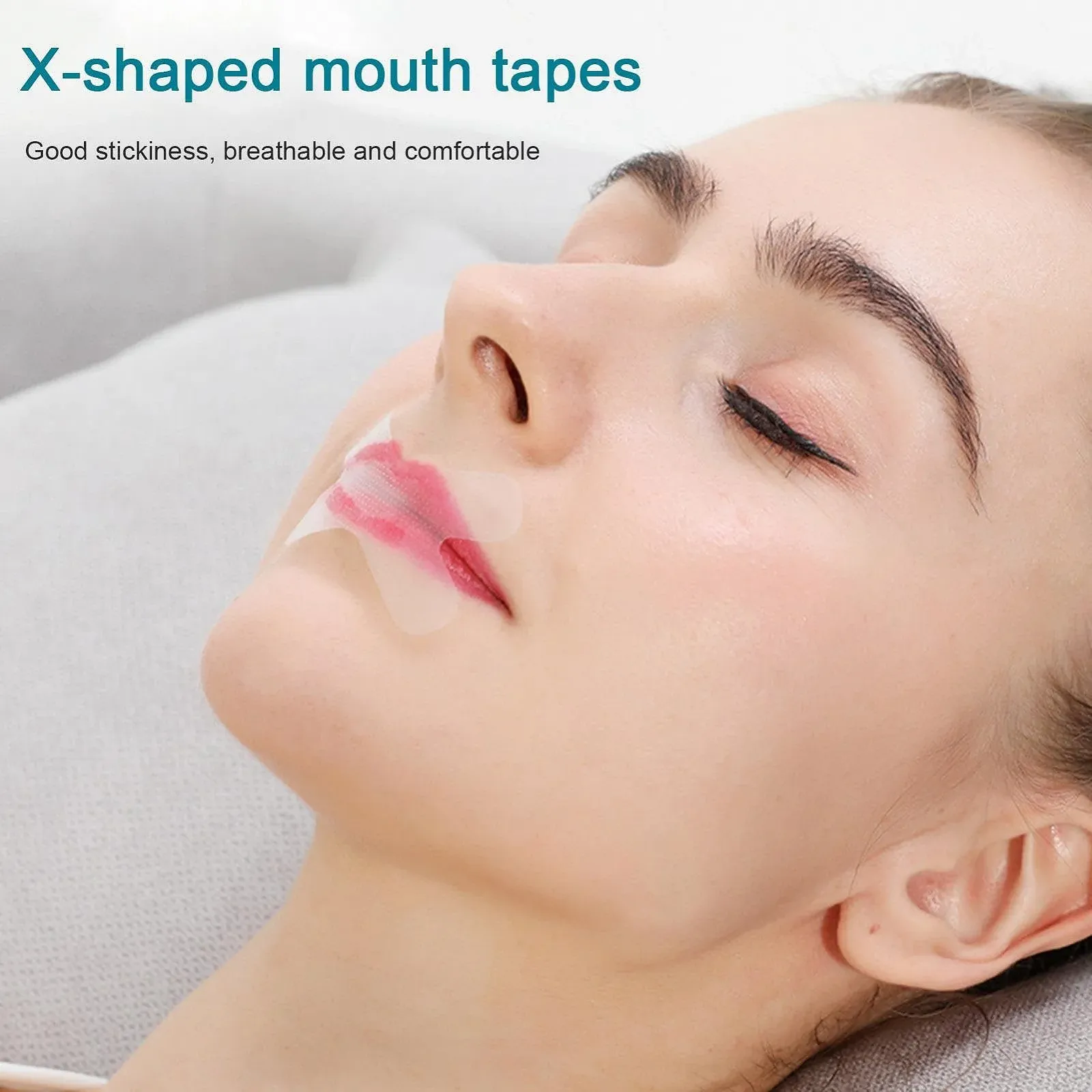 Полоска на рот для сна, дыхание носом, фото №3