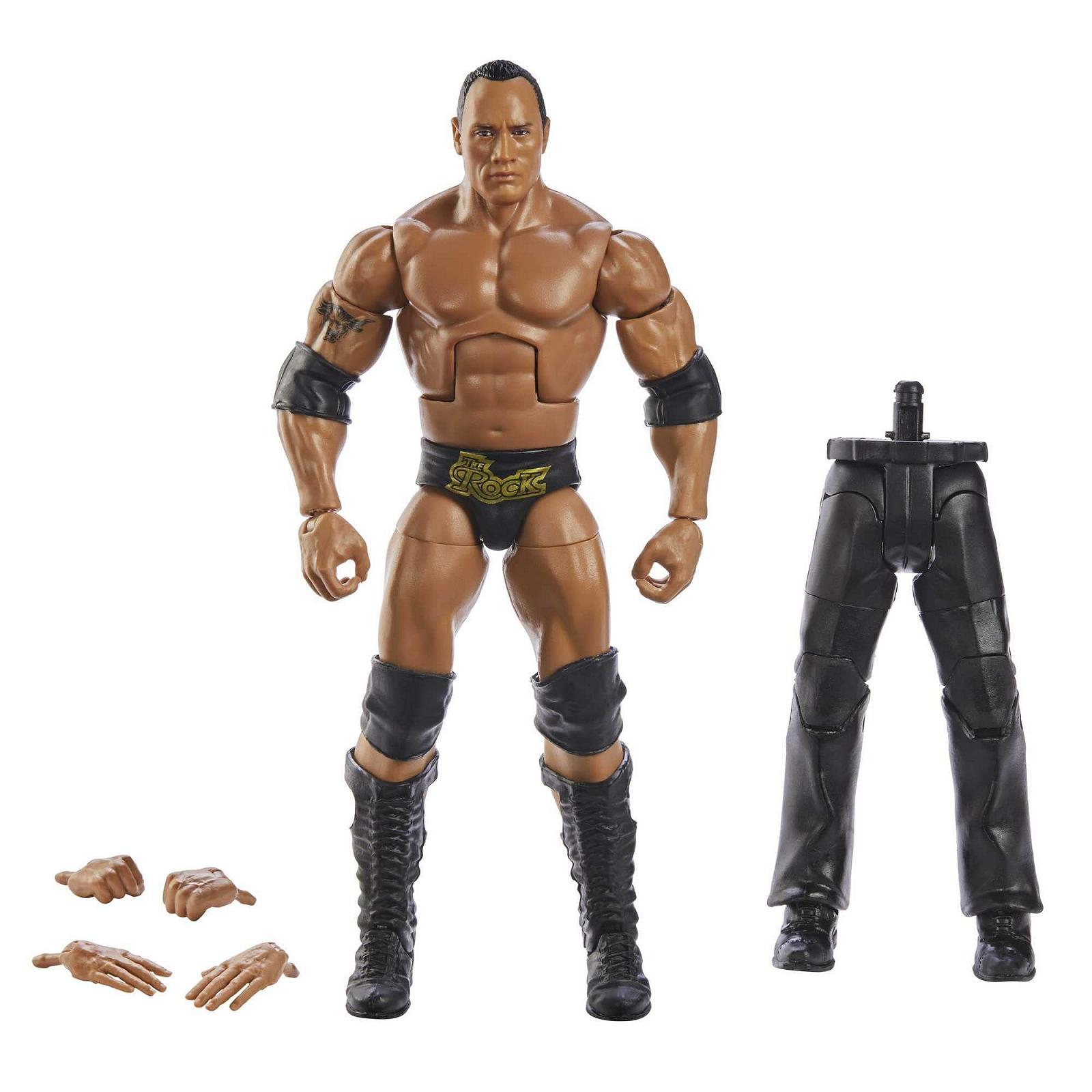Экшн-фигурка The Rock, серии WrestleMania Elite, WWE HKP13, подвижная коллекционная фигурка WWE с аксессуарами, фото №1