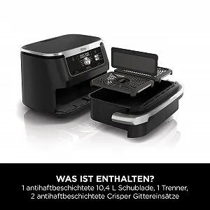 Мультипіч Ninja Foodi FlexDrawer AF500EU 10.4L 7-in-1 Black ціна на synthetic.ua - Фото 1 Мультипіч Ninja Foodi FlexDrawer AF500EU 10.4L 7-in-1 Black synthetic.ua - Фото 1