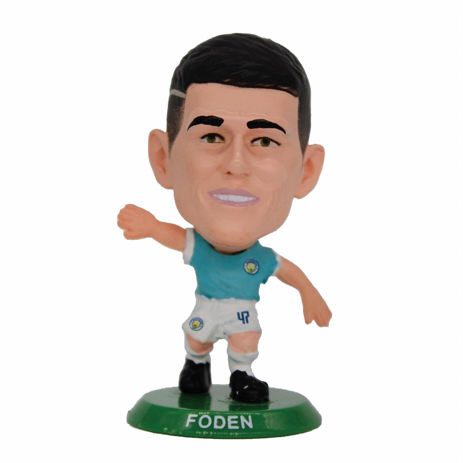 Фигурка SoccerStarz Man City Фил Фоден - Домашний комплект (Classic Kit), фото №1