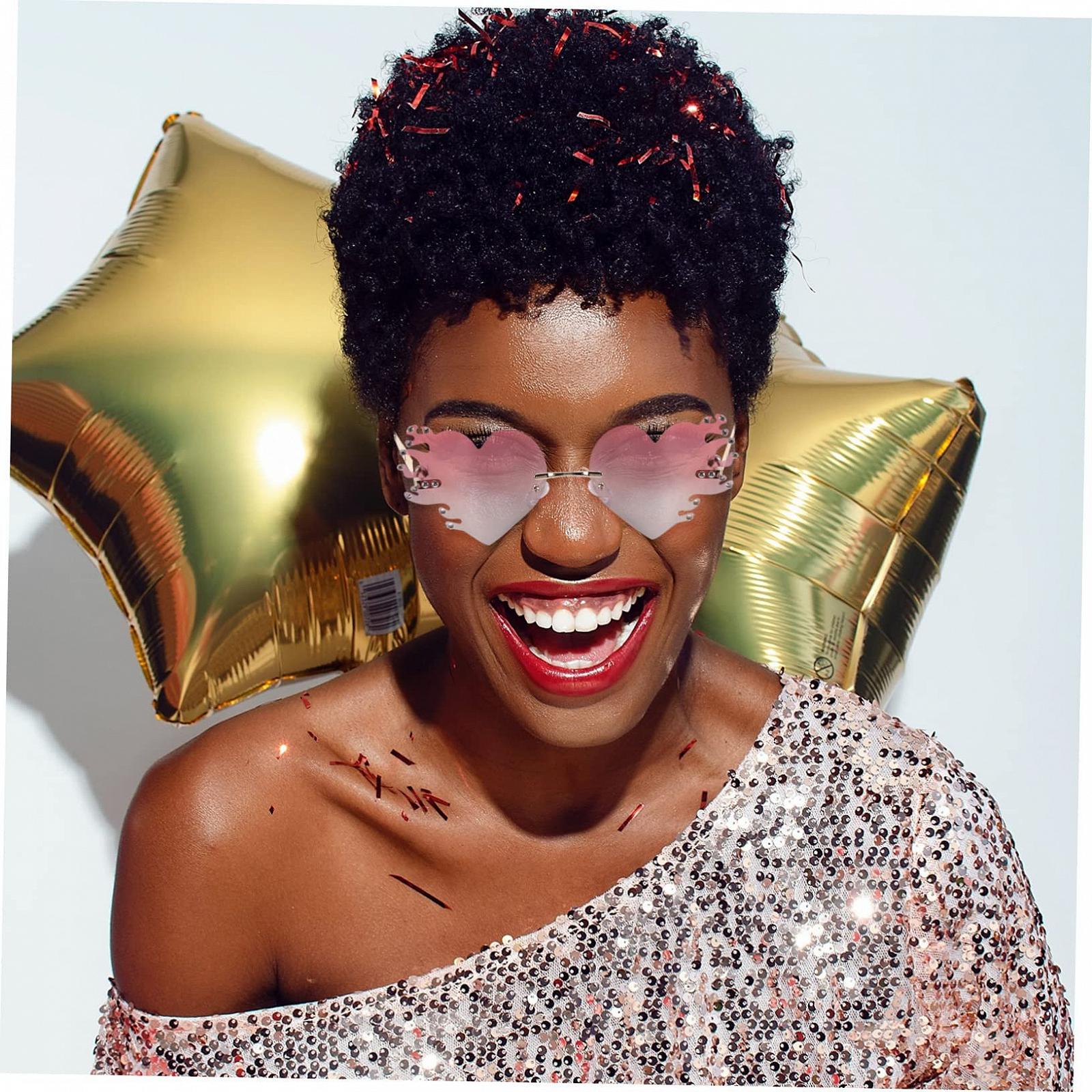 Сонцезахисні окуляри PACKOVE 5 пар, полум'яні, для жінок та чоловіків, модні, фото №5