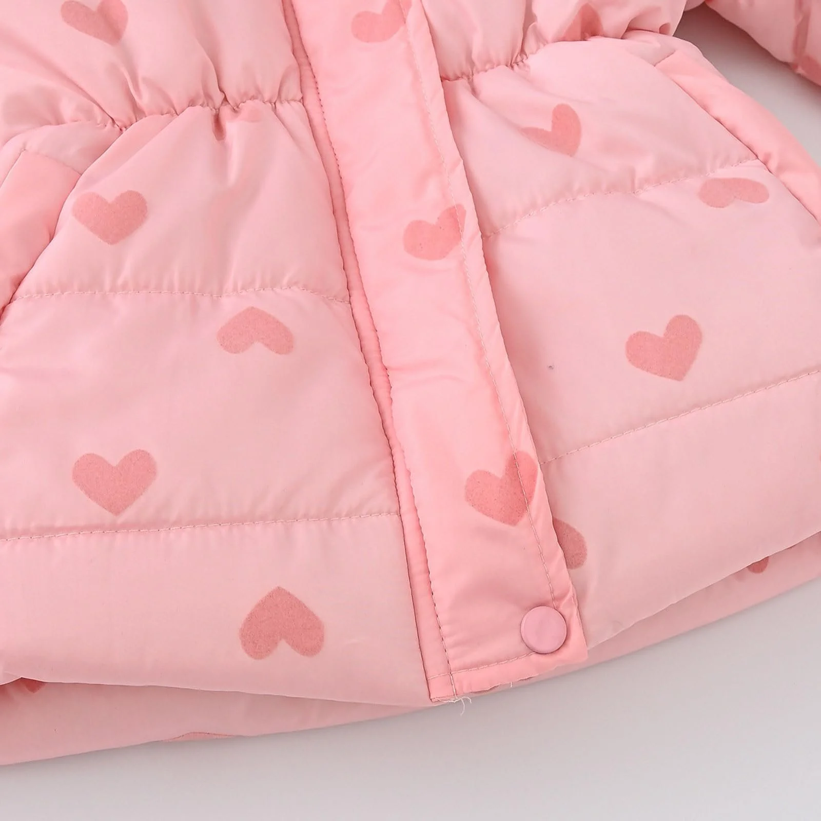 Детская зимняя куртка Sfwqoifou для девочек, теплая зимняя куртка с меховым капюшоном, элегантное детское стеганое пальто на подкладке, длинный рукав, уличная куртка, детские куртки, ветрозащитное зимнее пальто, парка, фото №5