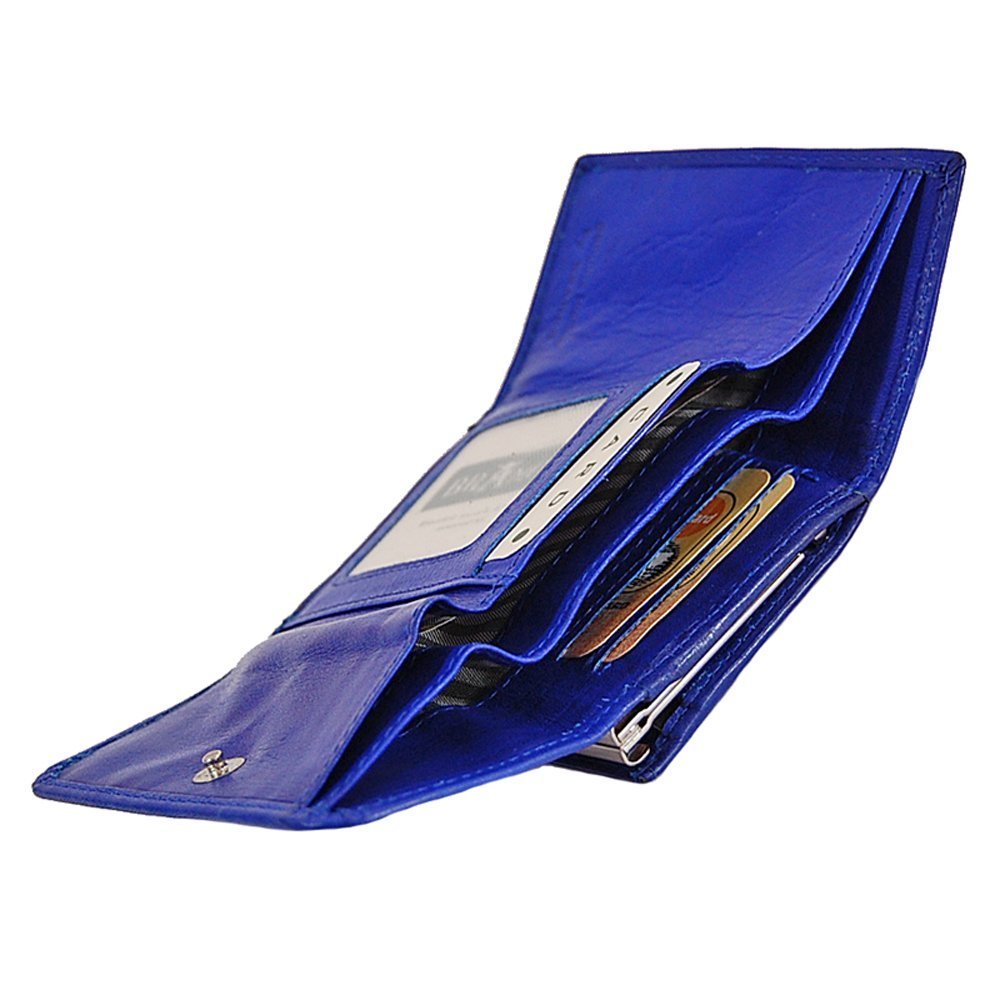 Кошелек-клип кожаный GoBago Женский 10.5 x 7.5 см, коричневый, фото №4