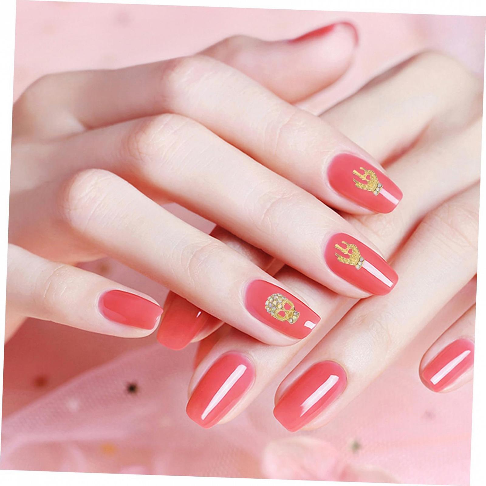 Стрази для нігтів Череп 3D Підвіски для нігтів Череп 160 шт, фото №5