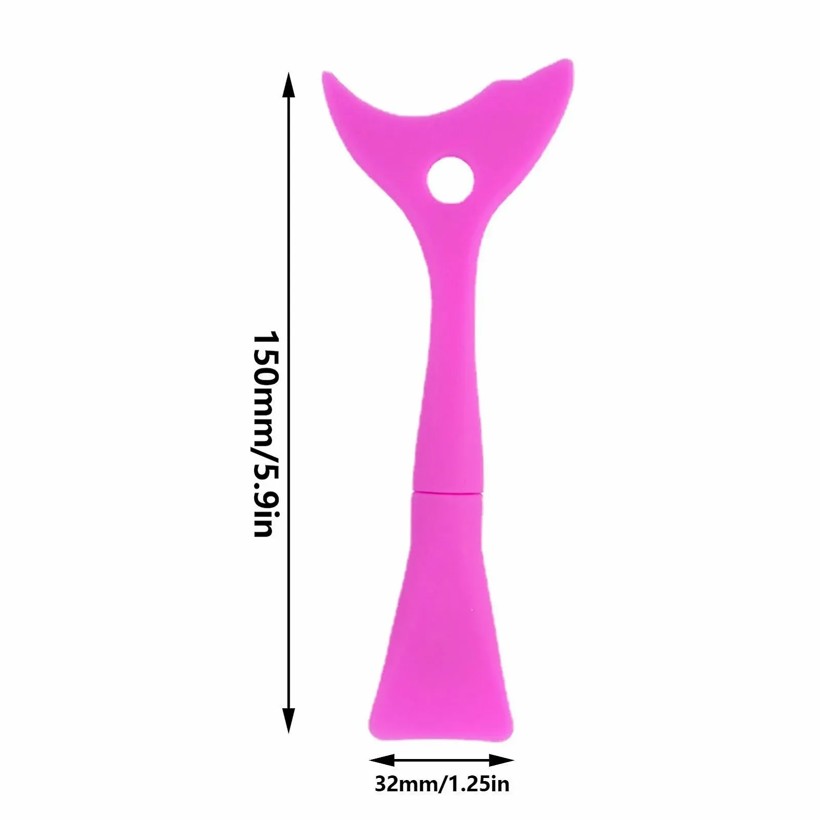 Інструмент для підводки очей силіконовий 3 в 1 аплікатор для крему для обличчя трафарети для підводки очей, фото №2 Інструмент для підводки очей силіконовий 3 в 1 аплікатор для крему для обличчя трафарети для підводки очей, фото №2