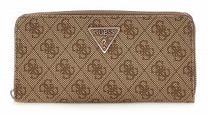 Гаманець GUESS Laurel SLG Large Zip Around L Latte Logo - Фото 1
