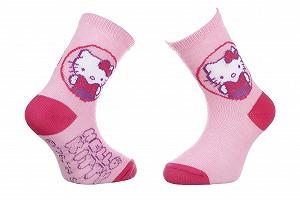 Шкарпетки HELLO KITTY TETE HK + ECRITURE Рожевий 23-26 - Фото 1