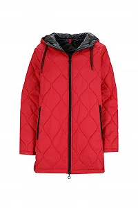 Куртка стеганая hajo Короткая с капюшоном Утепленная - Фото 1