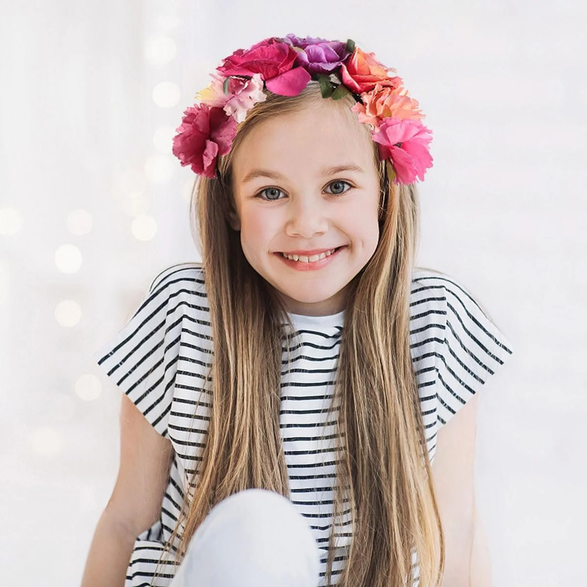 Обруч для волосся з трояндами Healeved, рожевий, 18 x 12 x 7 см, фото №9