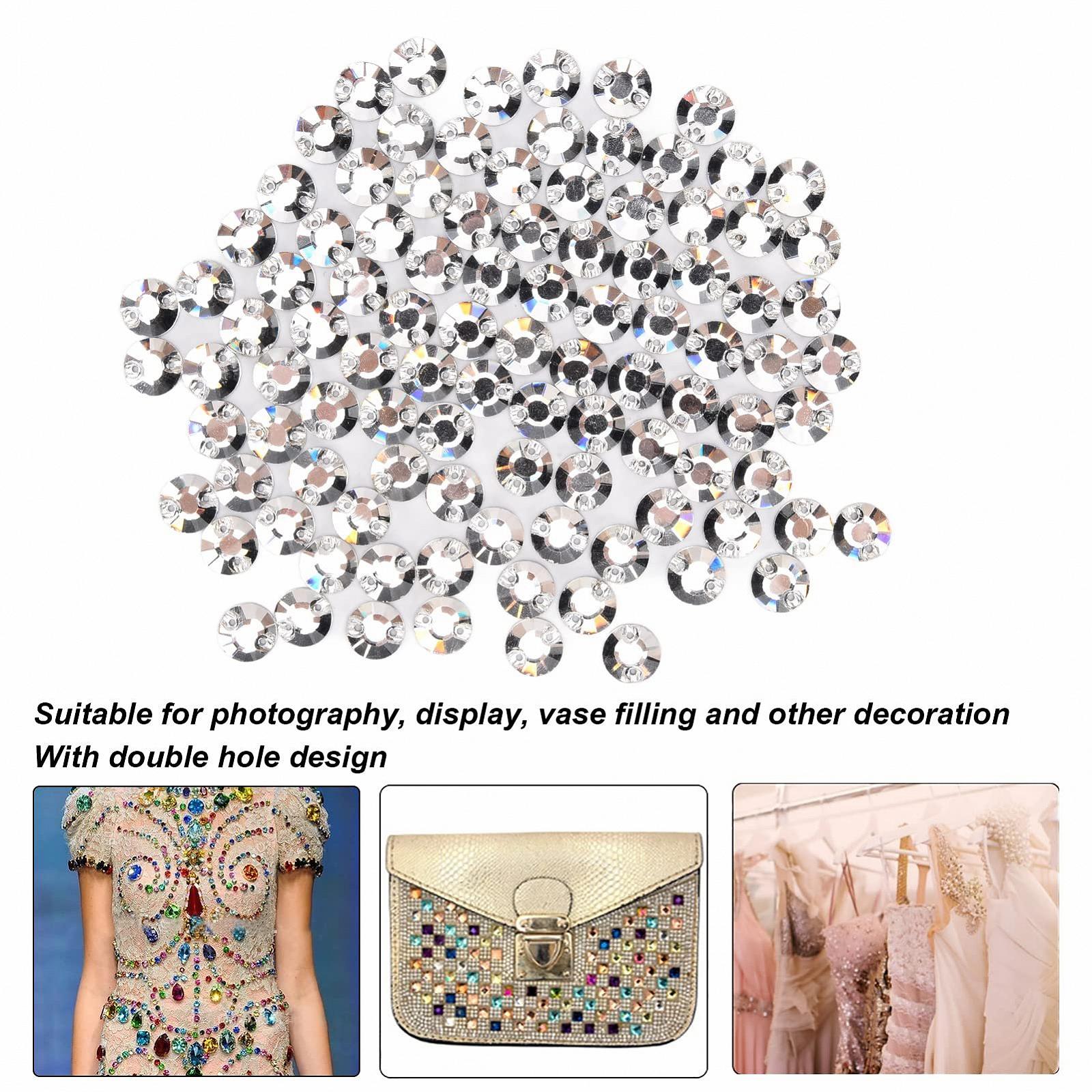 Стразы Прозрачные с плоской задней стенкой 10 мм, фото №3