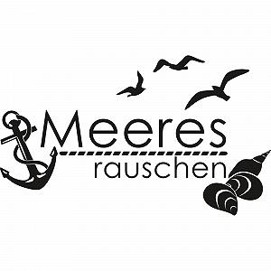 Наклейка на стіну GRAZDesign Anchor and Shells 51 x 30 см 053 Світло-блакитна synthetic.ua - Фото 1